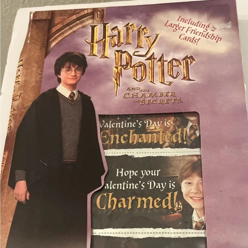 Harry Potter Chamber of Secrets Valentine collectors set : 3 separate pieces